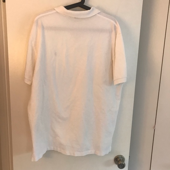 Men’s White Polo Collared Golf Shirt - Picture 4 of 4